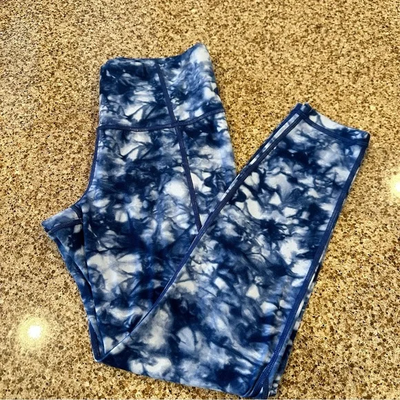 Athleta Blue Tie-Dye Leggings size Small - Picture 4 of 5